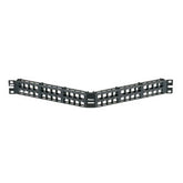 Panduit® NKPPA48HDY NetKey 48-Port, High Density Flush Mount Angled Modular Patch Panel